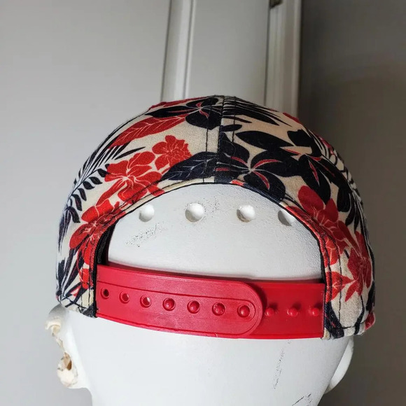 New Era MLB NY Yankees Snapback Hat OSFM Original Fit Adjustable Red Tropical - Picture 13 of 15